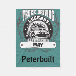 Lkw-Führerhauslegende sind im Mai Geboren, Name hi Fleecedecke