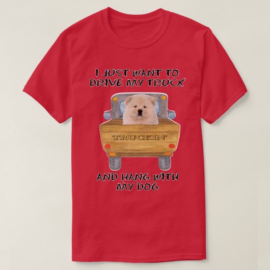 Lkw-Führerhundin T-Shirt (Design vorne)