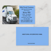 Lkw-Führerschülerprüfer Visitenkarte (Vorne/Hinten)
