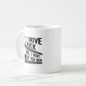 LKW Funny Mug fahren Kaffeetasse (Vorderseite Links)