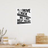 LKW Funny Poster fahren (Küche)