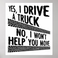 LKW Funny Poster fahren