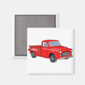 LKW für klassischen Lieferwagen Magnet (Vorderseite/Rückseite)