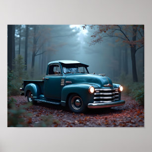 LKW für klassischen Lieferwagen Poster