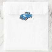 LKW für klassischen Lieferwagen Quadratischer Aufkleber (Tasche)