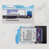 LKW-Geschäfts-Visitenkarte Visitenkarte (Vorne/Hinten)