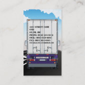 LKW-Geschäfts-Visitenkarte Visitenkarte (Rückseite)