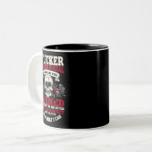 LKW-Geschenke Funny Tractor Trailer 18 Wheeler Zweifarbige Tasse (Vorderseite Links)