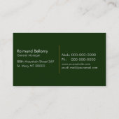 LKW-Halbzeug und Logistik Visitenkarte (Rückseite)