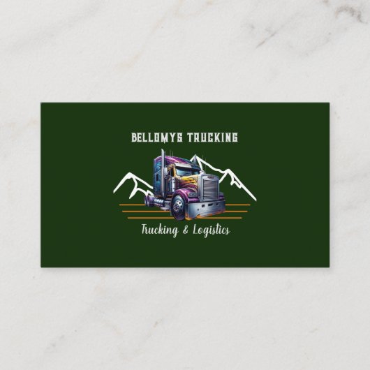LKW-Halbzeug und Logistik Visitenkarte (Vorderseite)
