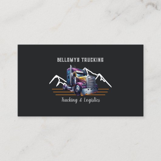LKW-Halbzeug und Logistik Visitenkarte (Vorderseite)