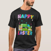 LKW Happy Oaster Funny Garbage Truck Ostersonne T-Shirt (Vorderseite)