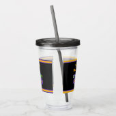 LKW-Haushalt Personalisiert Name Kinder Acryltrinkbecher (Links)