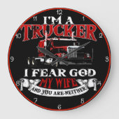 LKW: Ich fürchte Gott, meine Ehefrau Große Wanduhr (Vorderseite)