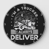 LKW: Ich gebe immer ab Große Wanduhr (Vorderseite)