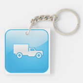 LKW-Icon-Schlüsselanhänger Schlüsselanhänger (Rückseite)