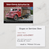 LKW in der hinteren Visitenkarte (Vorne/Hinten)