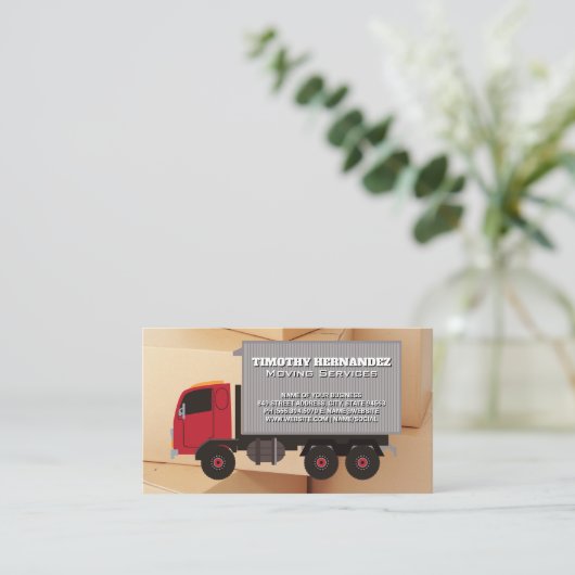 LKW | Kisten Visitenkarte (Stehend Vorderseite)