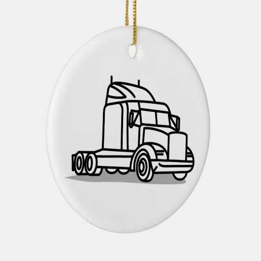 LKW-Kontur Keramikornament (Rechts)