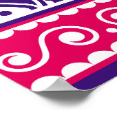 LKW-Kunst aus Indien und Pakistan nahtlos Muster d Poster (Ecke)