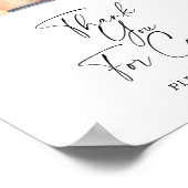 LKW-Kürbis - Danke, dass du gekommen bist Poster (Ecke)