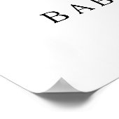 LKW Kürbis Herbst Begrüßung Babydusche Party Poster (Ecke)