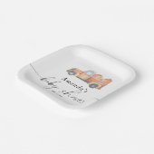 LKW Kürbis Herbstbrause Pappteller (Gewinkelt)