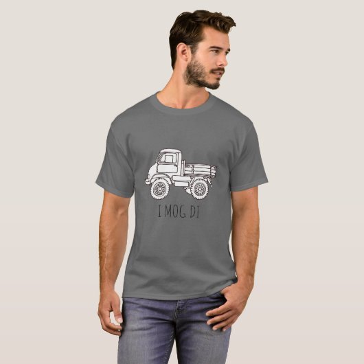 LKW-Landmaschinen-Traktor Unimog T-Shirt (Vorne ganz)