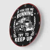 Lkw laufen: Behalt auf Große Wanduhr (Winkel)