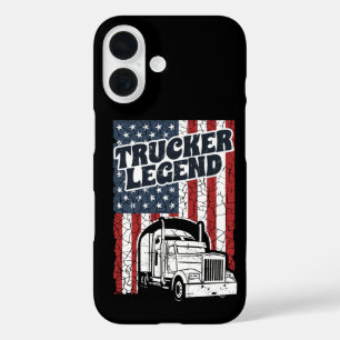 LKW-Legende Lustiger Sattelzugfahrer LKW-Fahren iPhone 16 Hülle