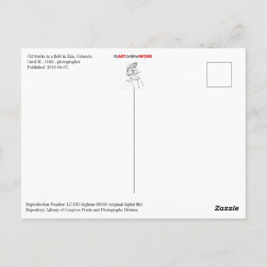 LKW-Leichen Postkarte (Rückseite)