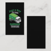Lkw liebend Kleinkind Cool Recycelnd Visitenkarte (Vorne/Hinten)