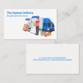 LKW-Lieferdienste | PaketTreiber Visitenkarte (Vorne/Hinten)