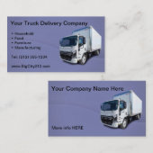 LKW-Lieferkarte Visitenkarte (Vorne/Hinten)