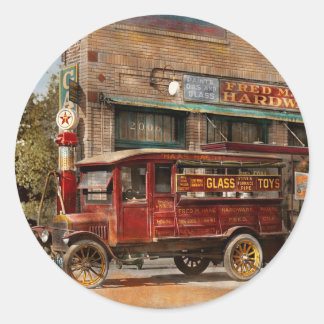Lkw - Lieferung - Haas hat es 1924 Runder Aufkleber