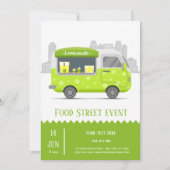 Lkw-Limonade Einladung (Vorderseite)
