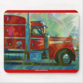 LKW-LKW-Fahrer Mousepad (Vorne)