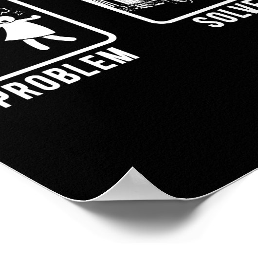 LKW-LKW-Fahrer Problem gelöst Ehefrau Mann Poster (Ecke)