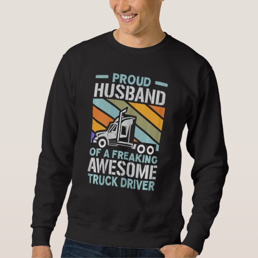 LKW-LKW-Fahrer Sweatshirt (Vorderseite)
