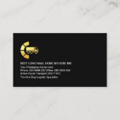 LKW-LKW-Fahrer Visitenkarte (Rückseite)