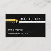 LKW-LKW-Fahrer Visitenkarte (Vorderseite)