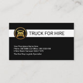 LKW-LKW-Fahrer Visitenkarte (Rückseite)