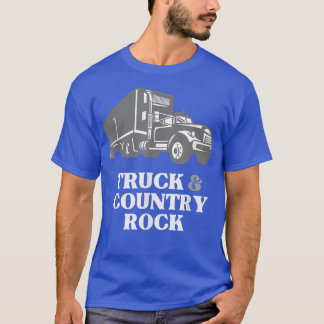 LKW-LKW-Lieben LKW und Country Rock T-Shirt