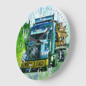 LKW-LKW-LKW-Mauerwerk Große Wanduhr (Winkel)