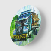 LKW-LKW-LKW-Mauerwerk Runde Wanduhr (Winkel)