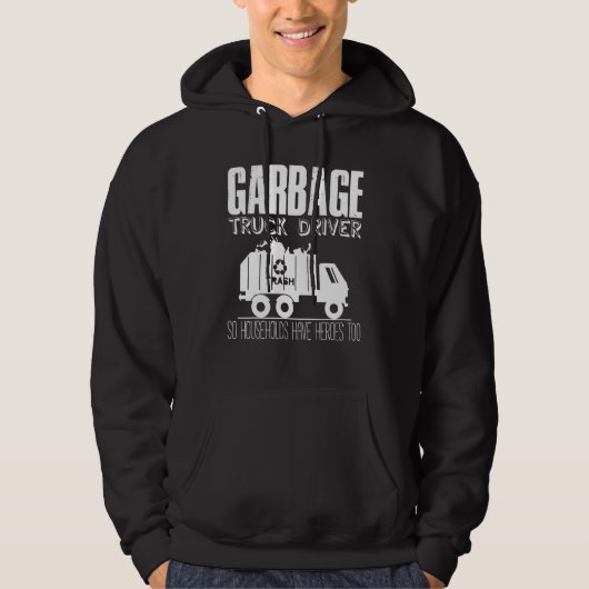 LKW-LKW-LKW Recycelnd Abfälle B Hoodie (Vorderseite)
