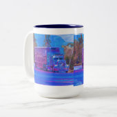 LKW-LKW-LKW-Tasse Zweifarbige Tasse (Vorderseite Links)