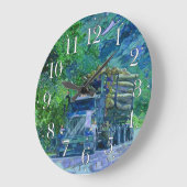 LKW-LKW-Lumbermauer Große Wanduhr (Winkel)