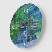 LKW-LKW-Lumbermauer Große Wanduhr (Winkel)