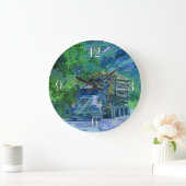 LKW-LKW-Lumbermauer Große Wanduhr (Zuhause)